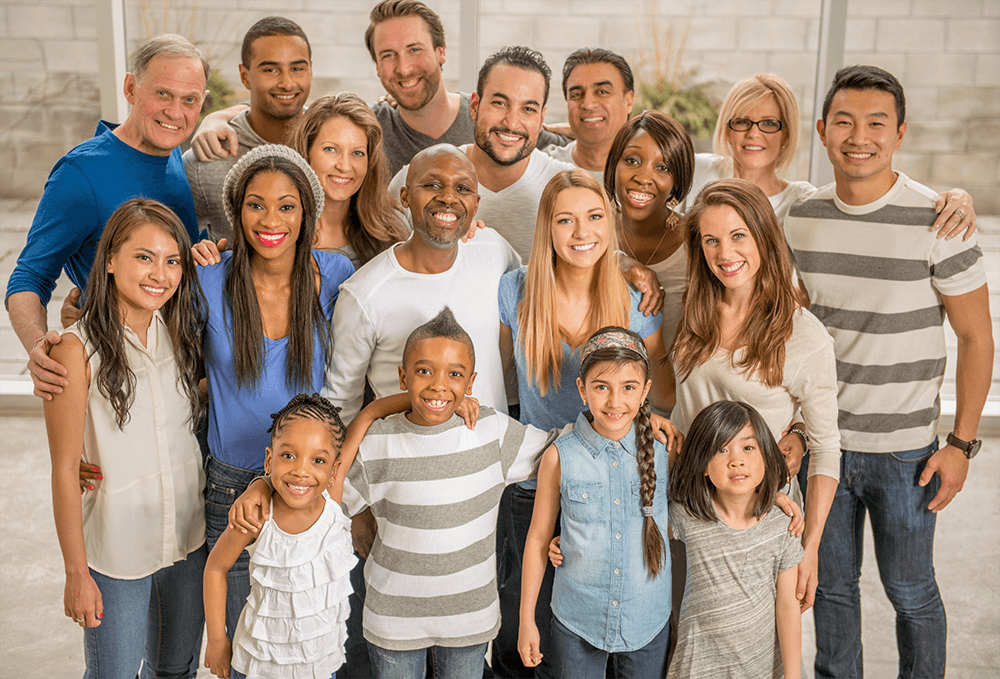 A group of happy people